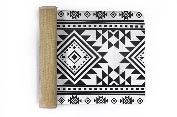 Tappeto moderno Motivo geometrico con rombi e triangoli