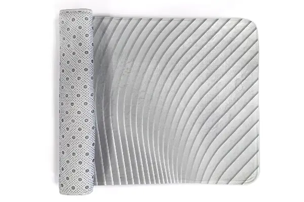 Tappeto moderno Linee bianche ondulate