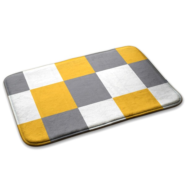 Tappeto moderno Quadro giallo-grigio e bianco