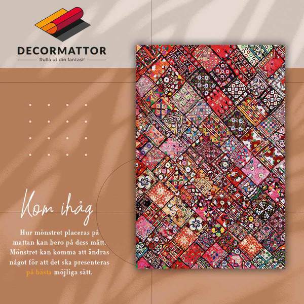 Tappeto in vinile Patchwork a mosaico