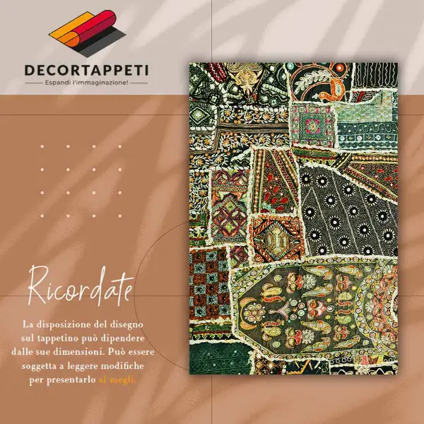 Tappeto vinile Patchwork in stile turco