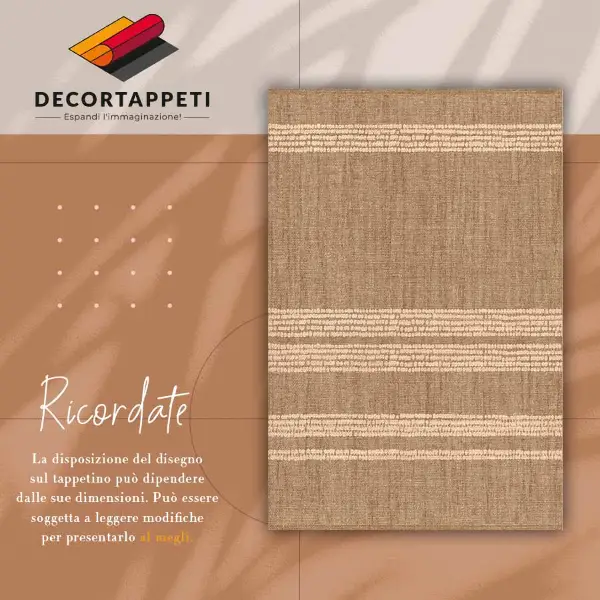 Passatoia vinile Beige in linee
