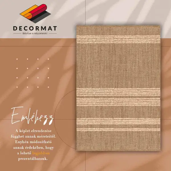 Passatoia vinile Beige in linee
