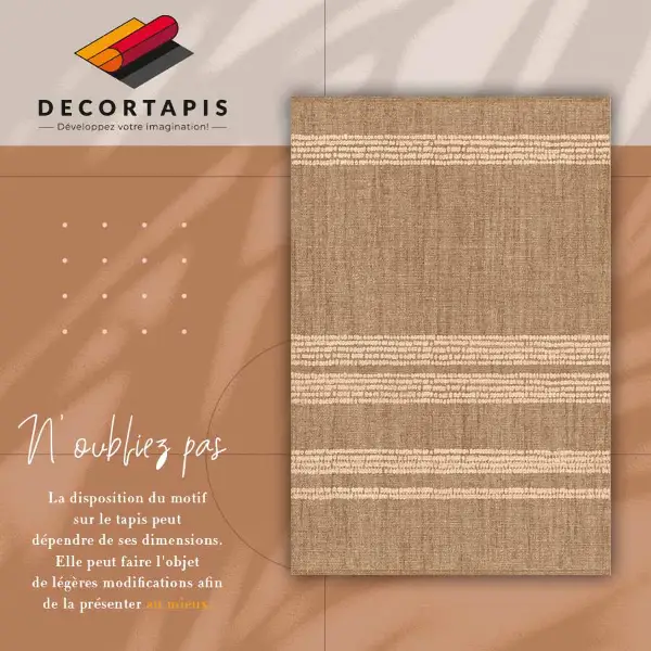 Passatoia vinile Beige in linee