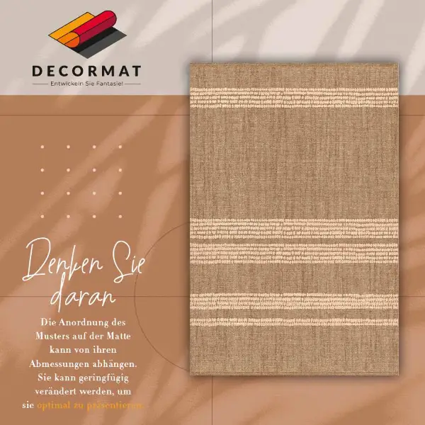 Passatoia vinile Beige in linee
