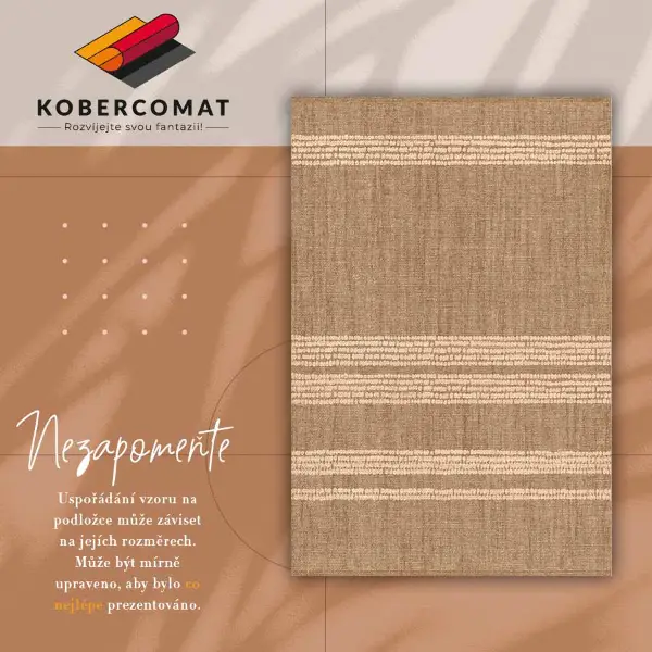 Passatoia vinile Beige in linee