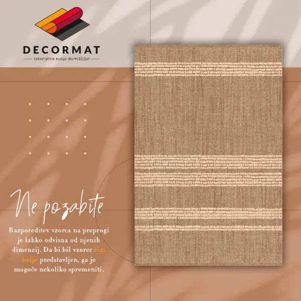 Passatoia vinile Beige in linee