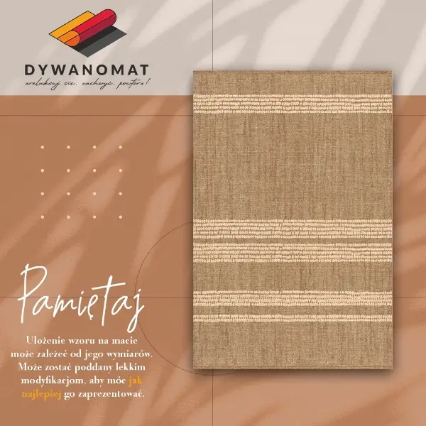 Passatoia vinile Beige in linee