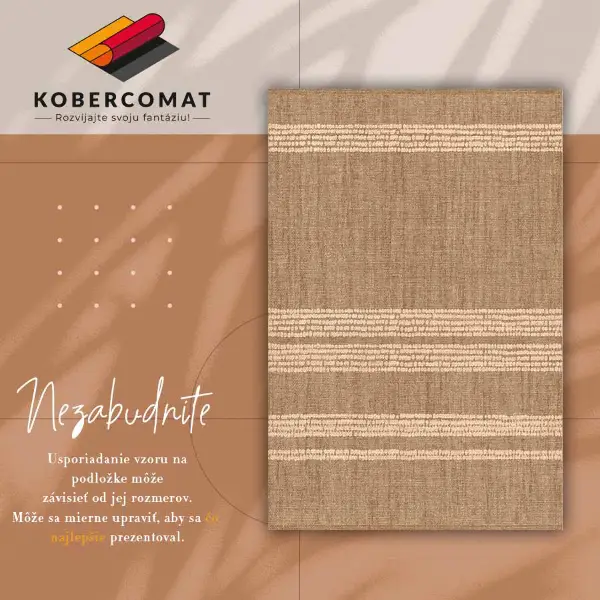 Passatoia vinile Beige in linee