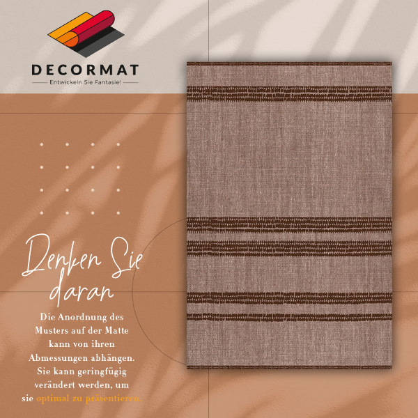 Tappeto in vinile Brown in linee