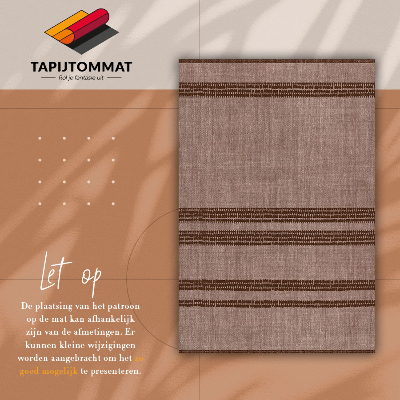 Tappeto in vinile Brown in linee