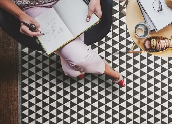 Tappeto vinile Modello di triangolo