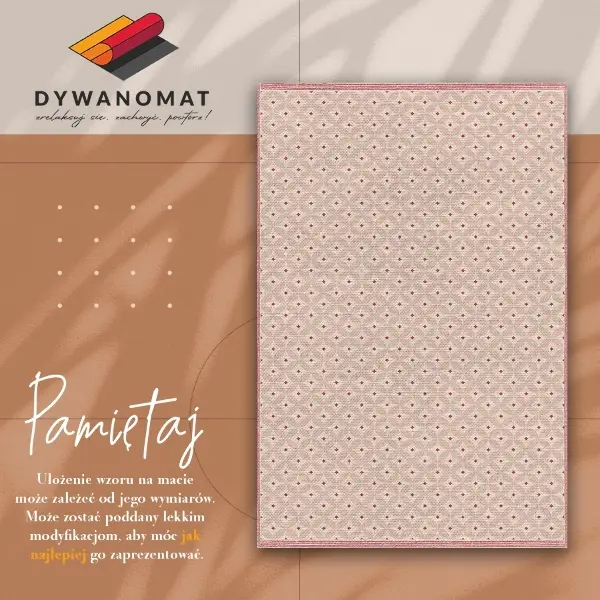 Tappeto in vinile Pattern orientale rosa