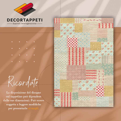 Passatoia vinile Patchwork colorato