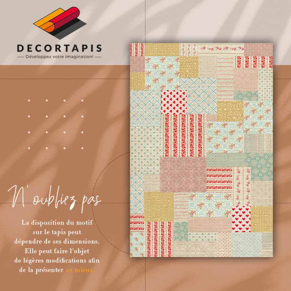 Passatoia vinile Patchwork colorato