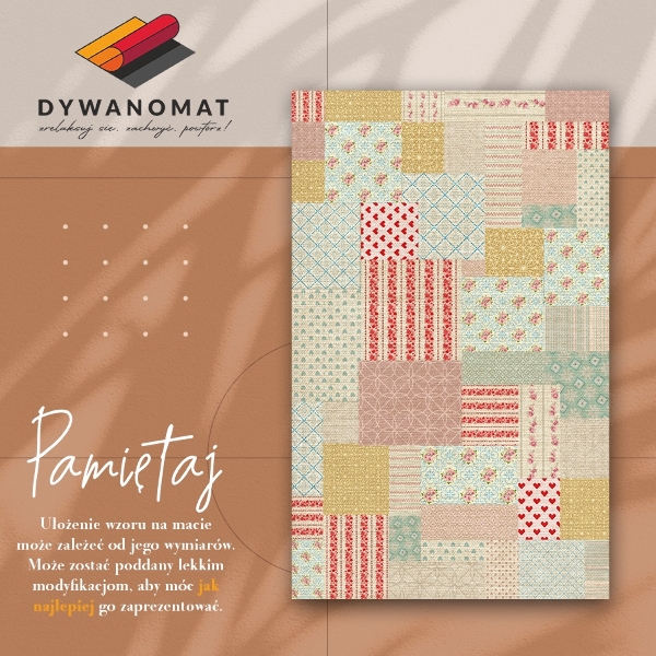 Passatoia vinile Patchwork colorato