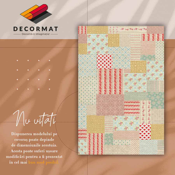 Passatoia vinile Patchwork colorato