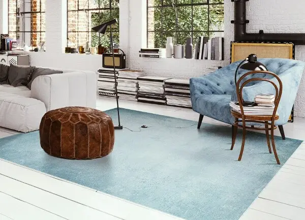 Tappeto in vinile Cemento blu