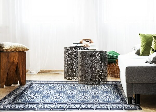 Passatoia vinile Navy Blue Talavera