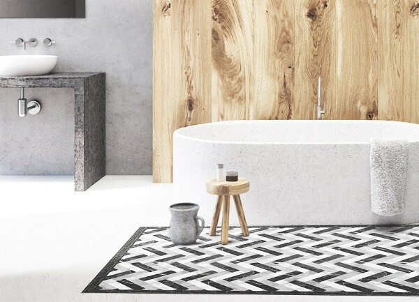 Tappeto in vinile Mosaico di marmo
