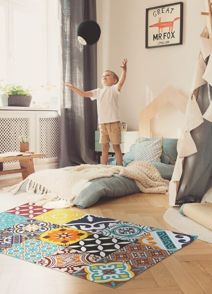 Tappeto vinile Mix di design colorati