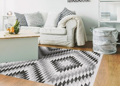 Tappeto vinile Pattern geometrico grigio