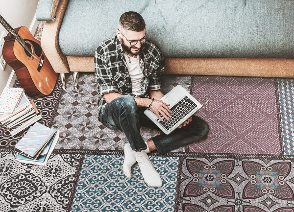 Tappeto in vinile Connessione di schemi