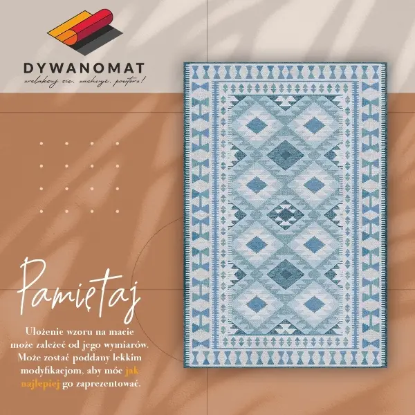 Tappeto pvc Diamanti blu