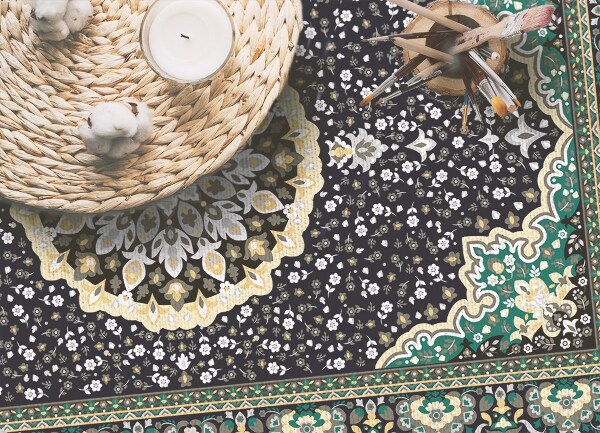 Tappeto vinile Golden Mandala