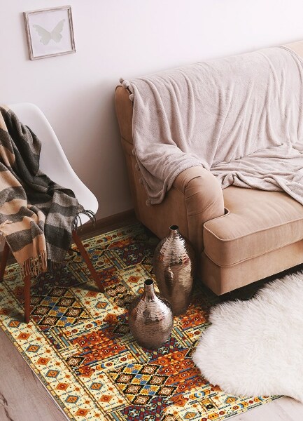 Tappeto in vinile Patchwork geometrico