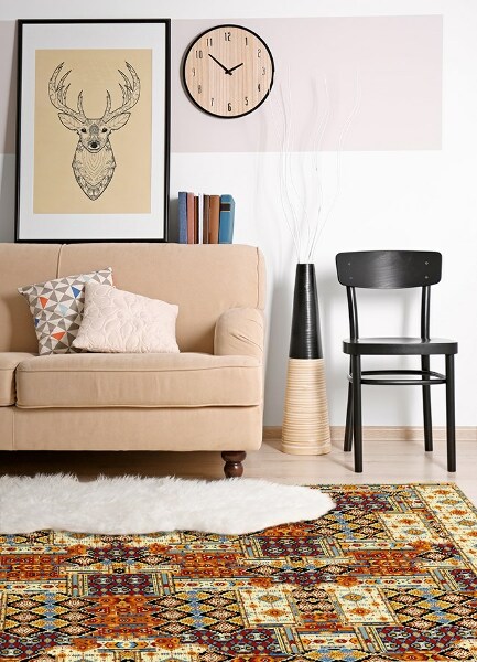 Tappeto in vinile Patchwork geometrico