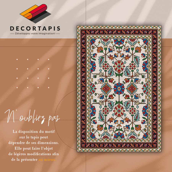 Tappeto vinile Mosaico floristico