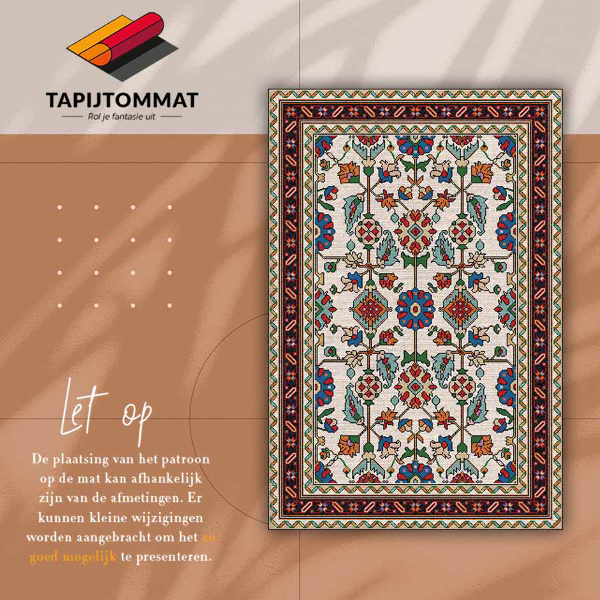 Tappeto vinile Mosaico floristico