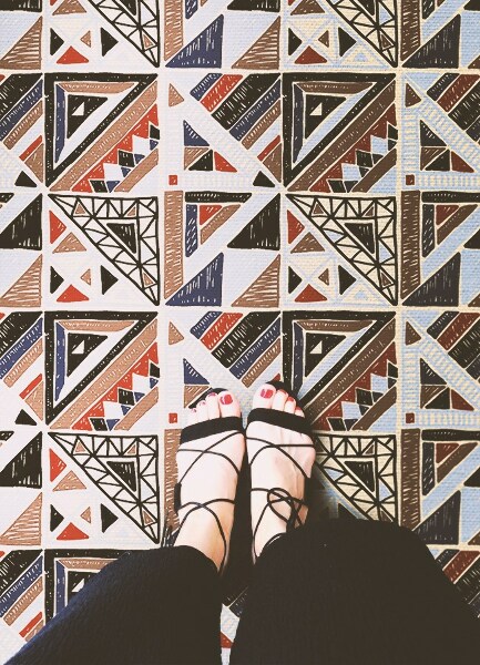 Tappeto vinile Mosaico geometrico