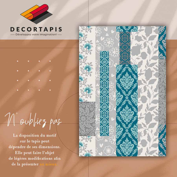 Passatoia vinile Fiori a mosaico