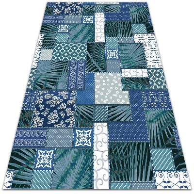 Tappeto vinile Patchwork tropicale