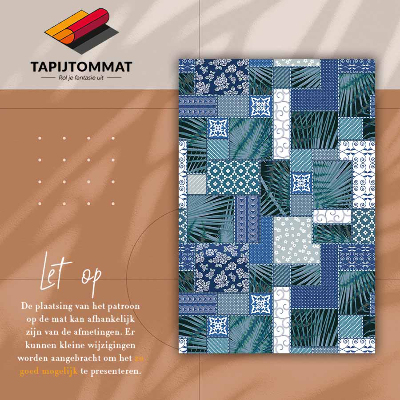 Tappeto vinile Patchwork tropicale