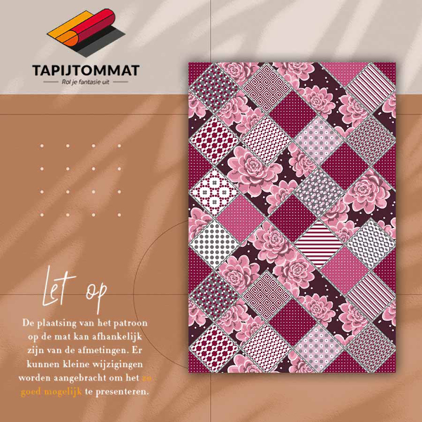 Tappeto in vinile Collage sukulents