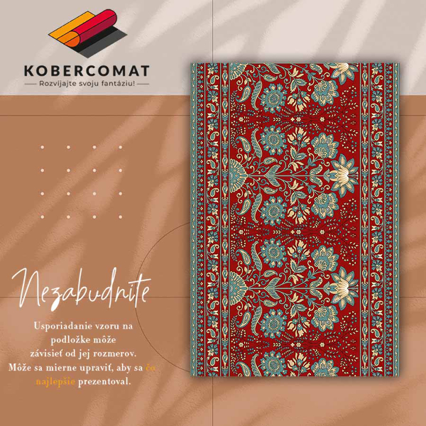 Passatoia vinile Fiori di paisley