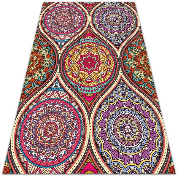 Tappeto pvc Mandala colorata