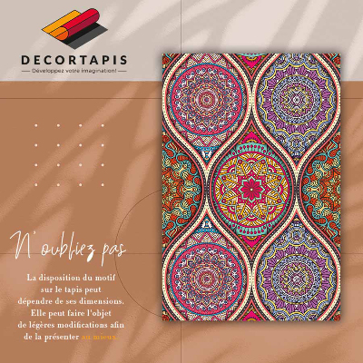 Tappeto pvc Mandala colorata