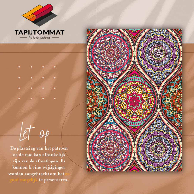 Tappeto pvc Mandala colorata