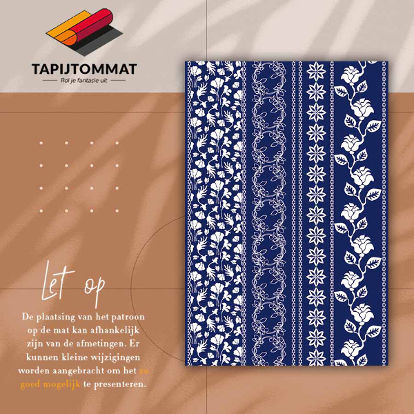 Tappeto in vinile Fiori