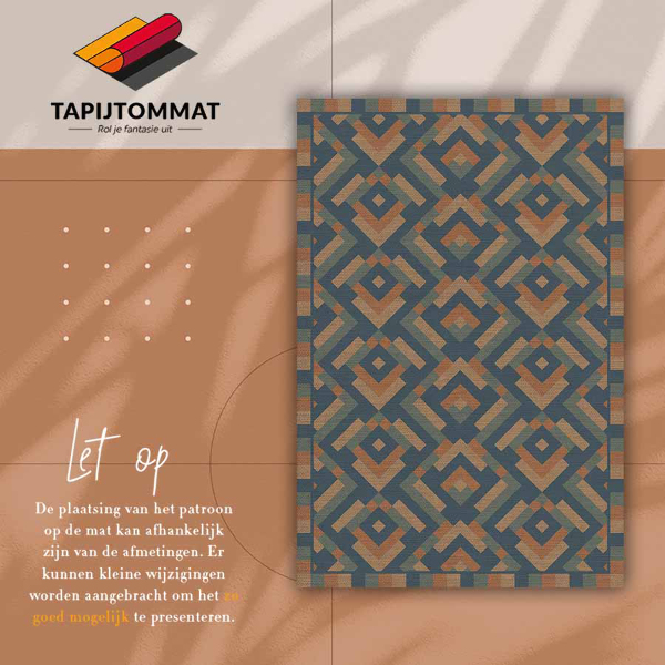 Tappeto in vinile Geometria azteca