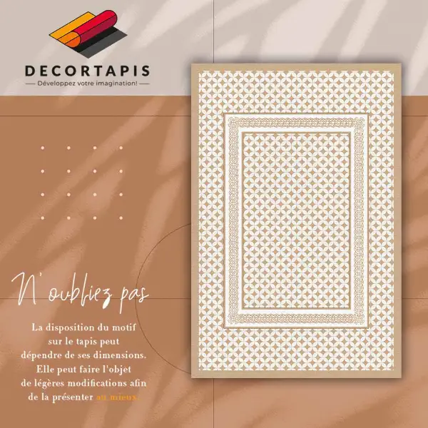 Tappeto vinile Treccia geometrica