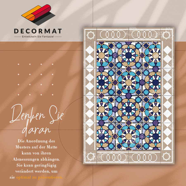 Tappeto pvc Quadrati nei diamanti