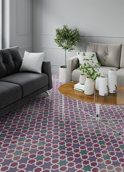 Tappeto vinile Stelle geometriche