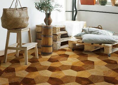 Tappeto vinile Geometria del parquet