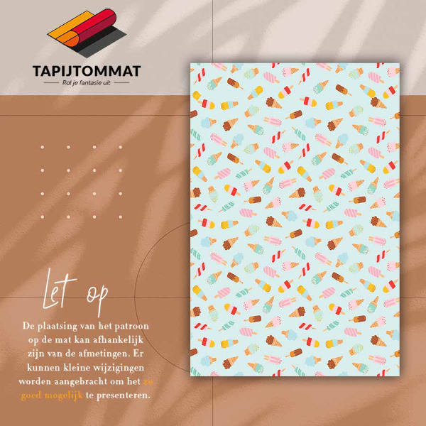 Tappeto in vinile Vari gelati