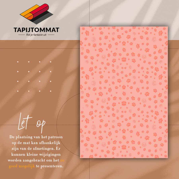 Tappeto vinile Stampe di zampa